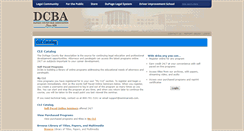 Desktop Screenshot of cle.dcba.org